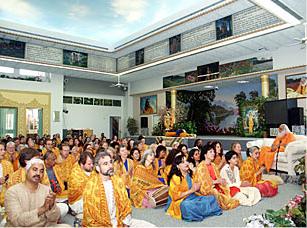 More kirtan at Barsana Dham