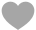 Icon heart gray
